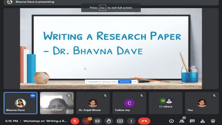 Faculty Development Workshop on “How to Write a Research Paper” - PiMSR ...
